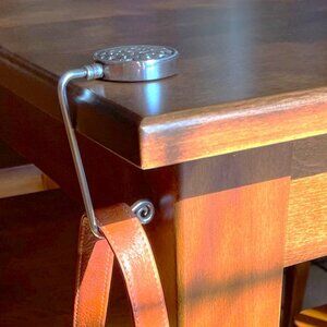 Brighton - Beautiful Handbag Table Hook w. Fabric Drawstring Bag